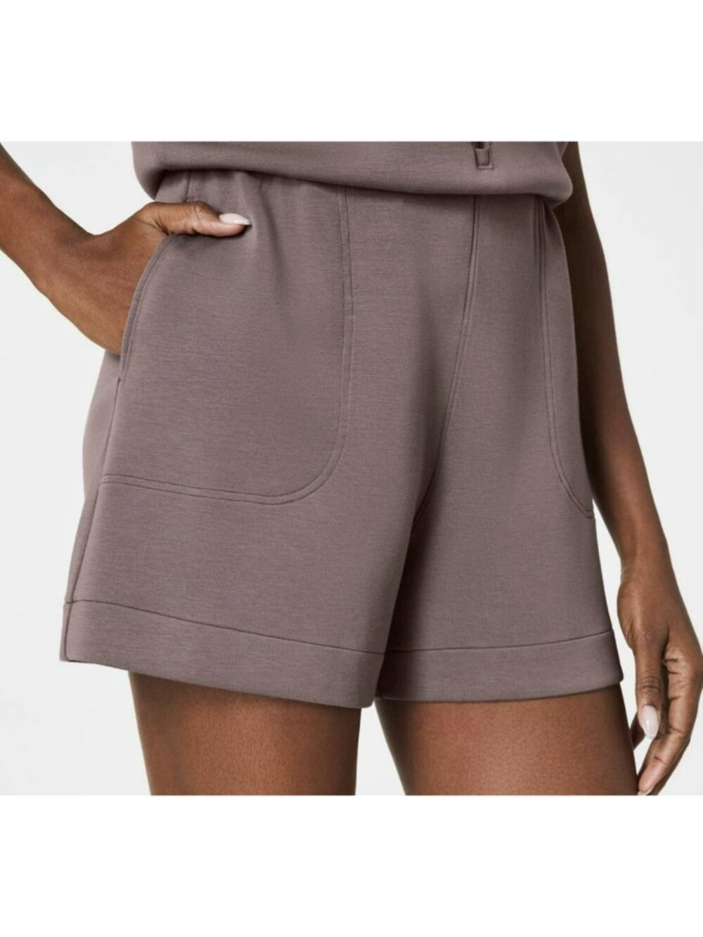 Spanx Black Air Essentials Zip Romper Smoke Size Medium New - Picture 4 of 7